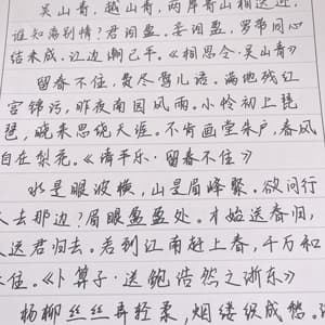 花间集墨体行楷中小学生成人练字帖